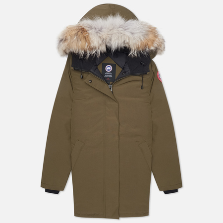 Женская куртка парка Canada Goose Victoria, цвет оливковый, размер M