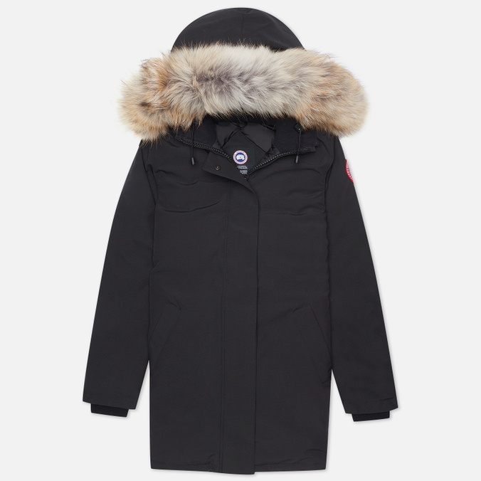 Женская куртка парка Canada Goose, цвет чёрный, размер L