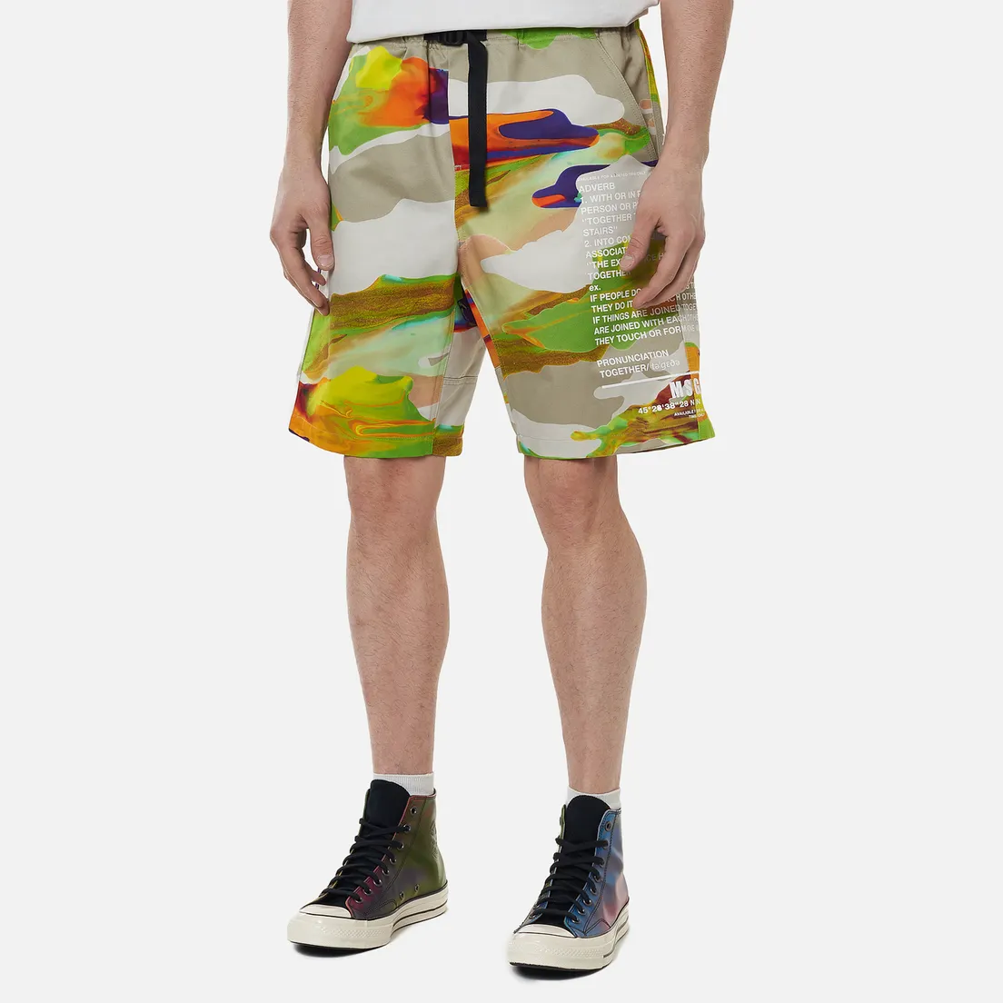 MSGM Мужские шорты Melting Colors Print