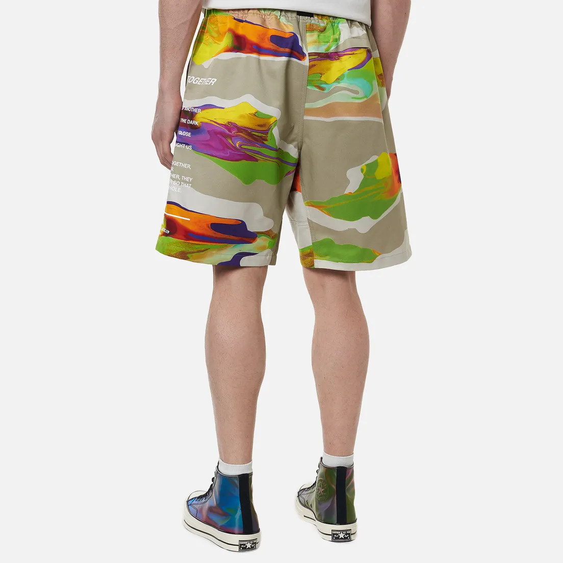 MSGM Мужские шорты Melting Colors Print