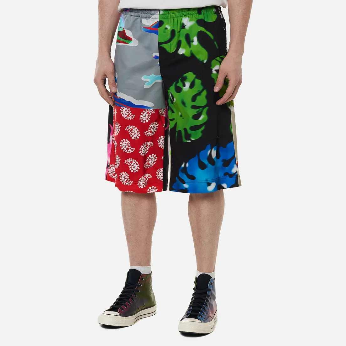 MSGM Мужские шорты Patchwork Prints