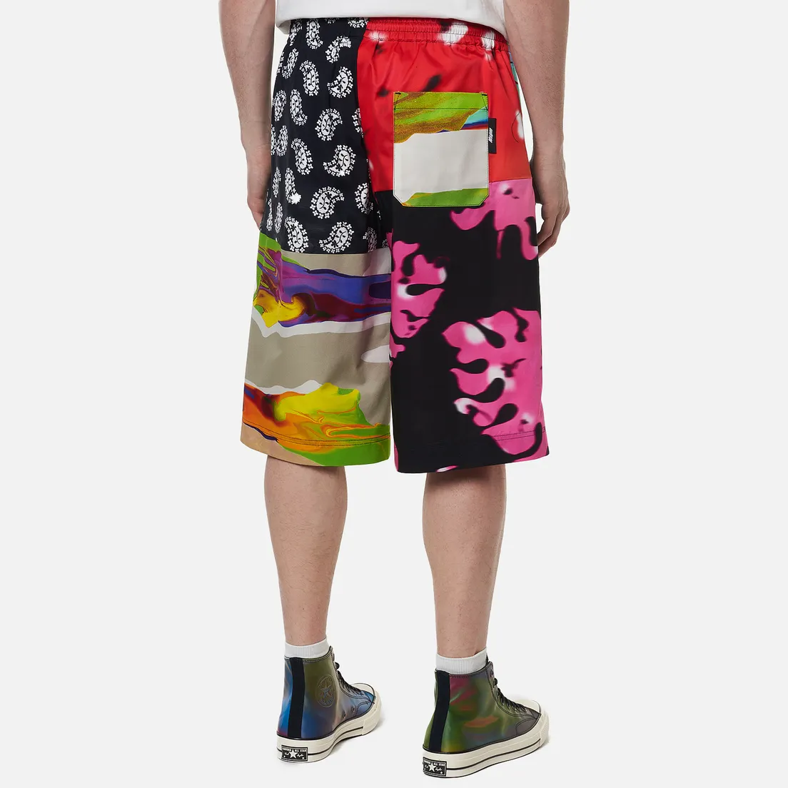 MSGM Мужские шорты Patchwork Prints