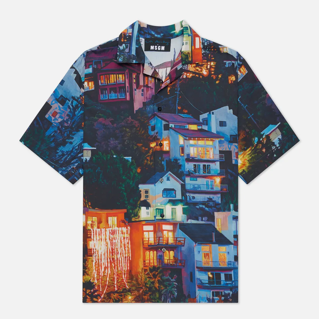 MSGM Мужская рубашка x Seth Armstrong Capsule Print 2