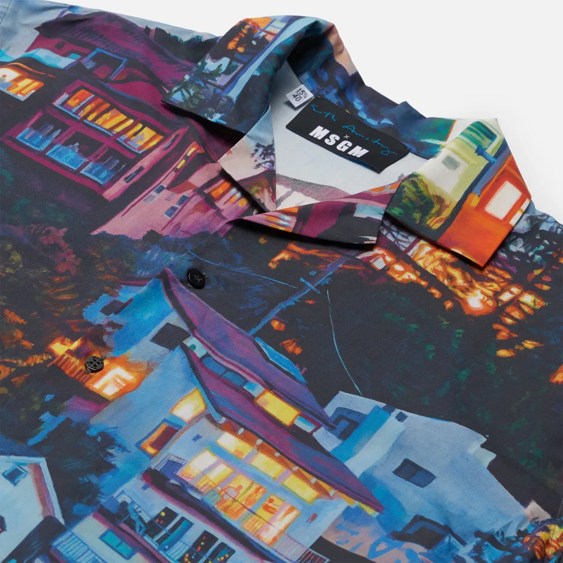 MSGM Мужская рубашка x Seth Armstrong Capsule Print 2
