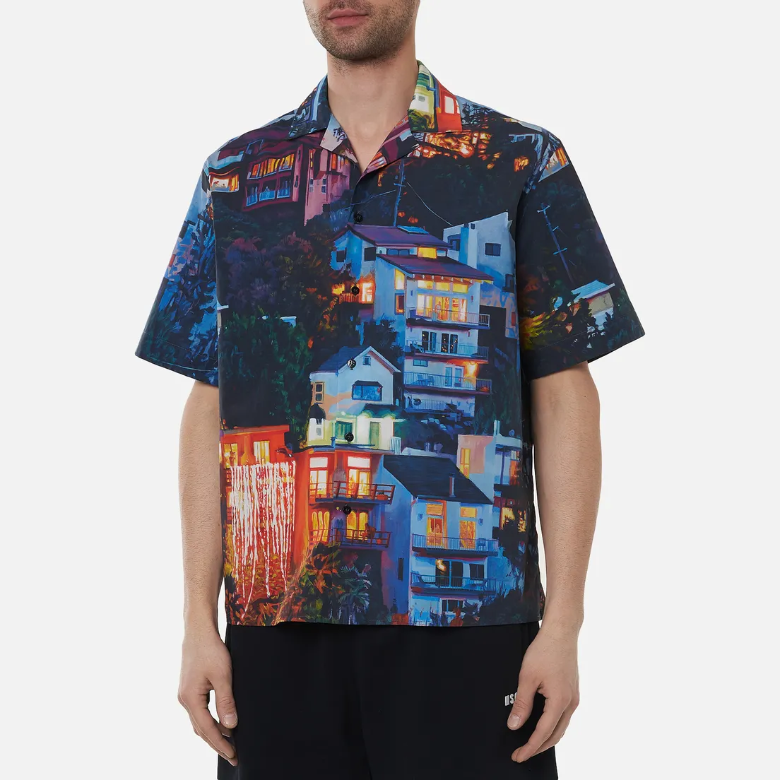 MSGM Мужская рубашка x Seth Armstrong Capsule Print 2