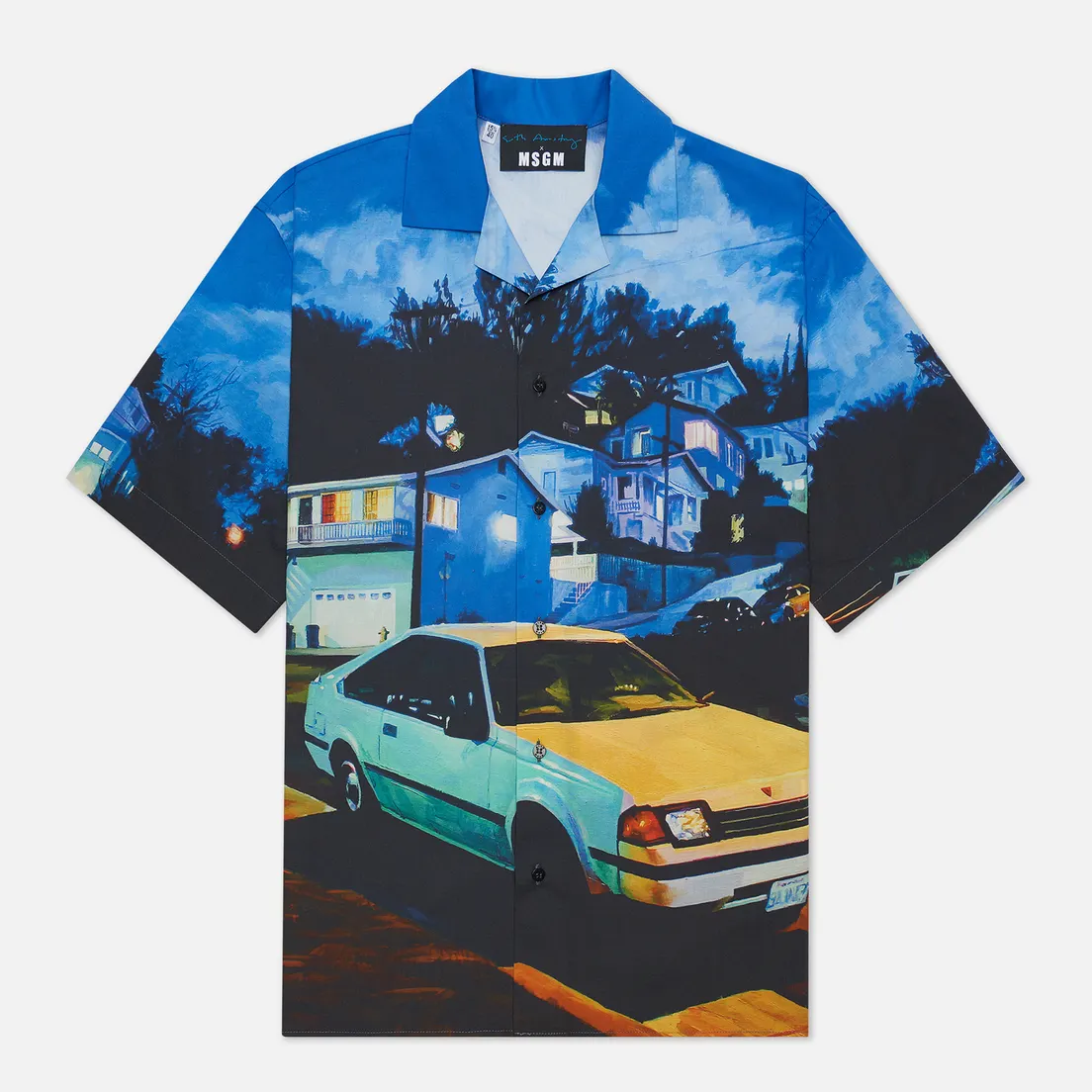 MSGM Мужская рубашка x Seth Armstrong Capsule Print 1