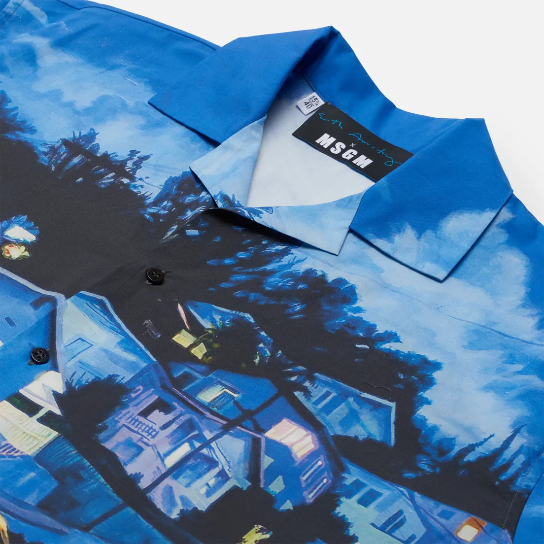 MSGM Мужская рубашка x Seth Armstrong Capsule Print 1