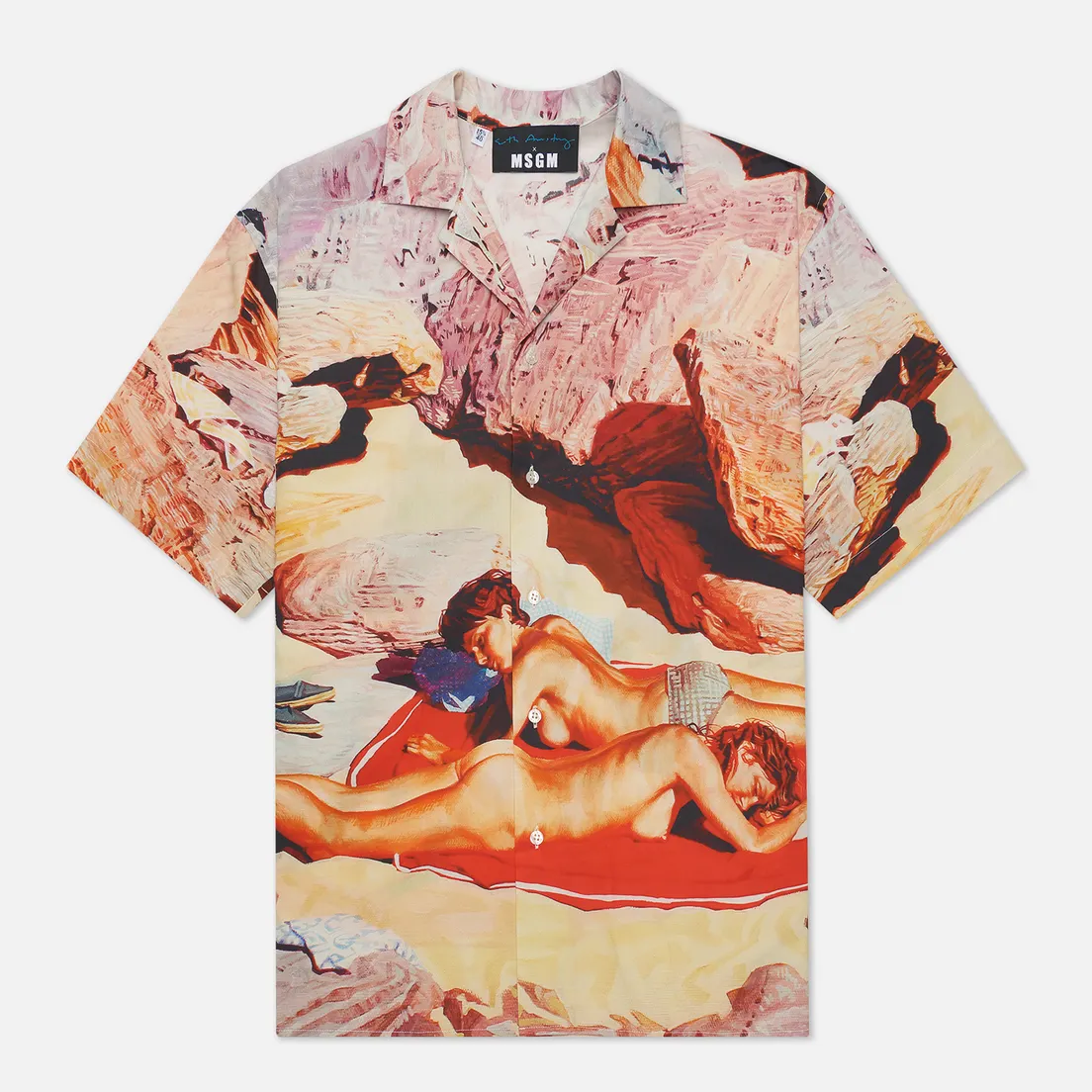 MSGM Мужская рубашка x Seth Armstrong Capsule Print 3