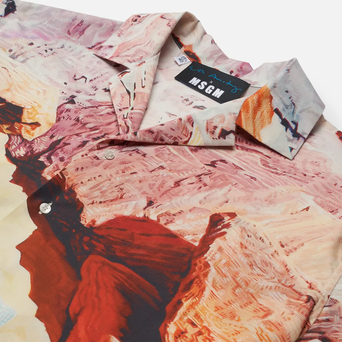 MSGM Мужская рубашка x Seth Armstrong Capsule Print 3
