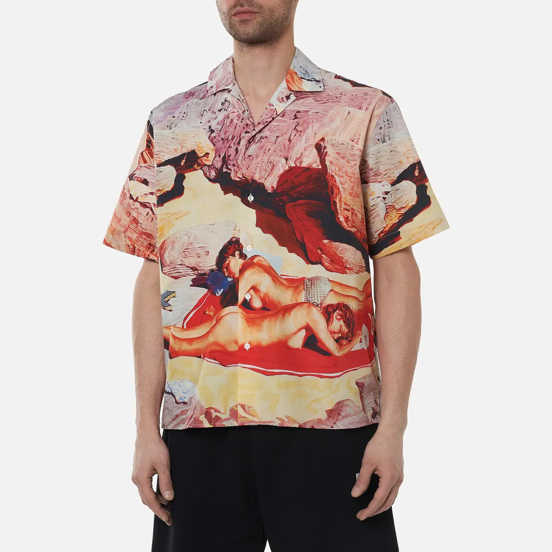 MSGM Мужская рубашка x Seth Armstrong Capsule Print 3