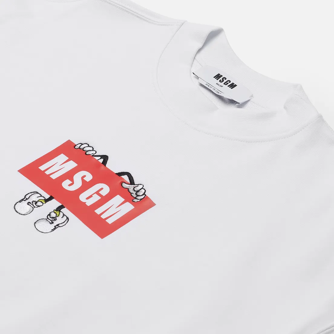 MSGM Мужская толстовка Box Comics Crew Neck