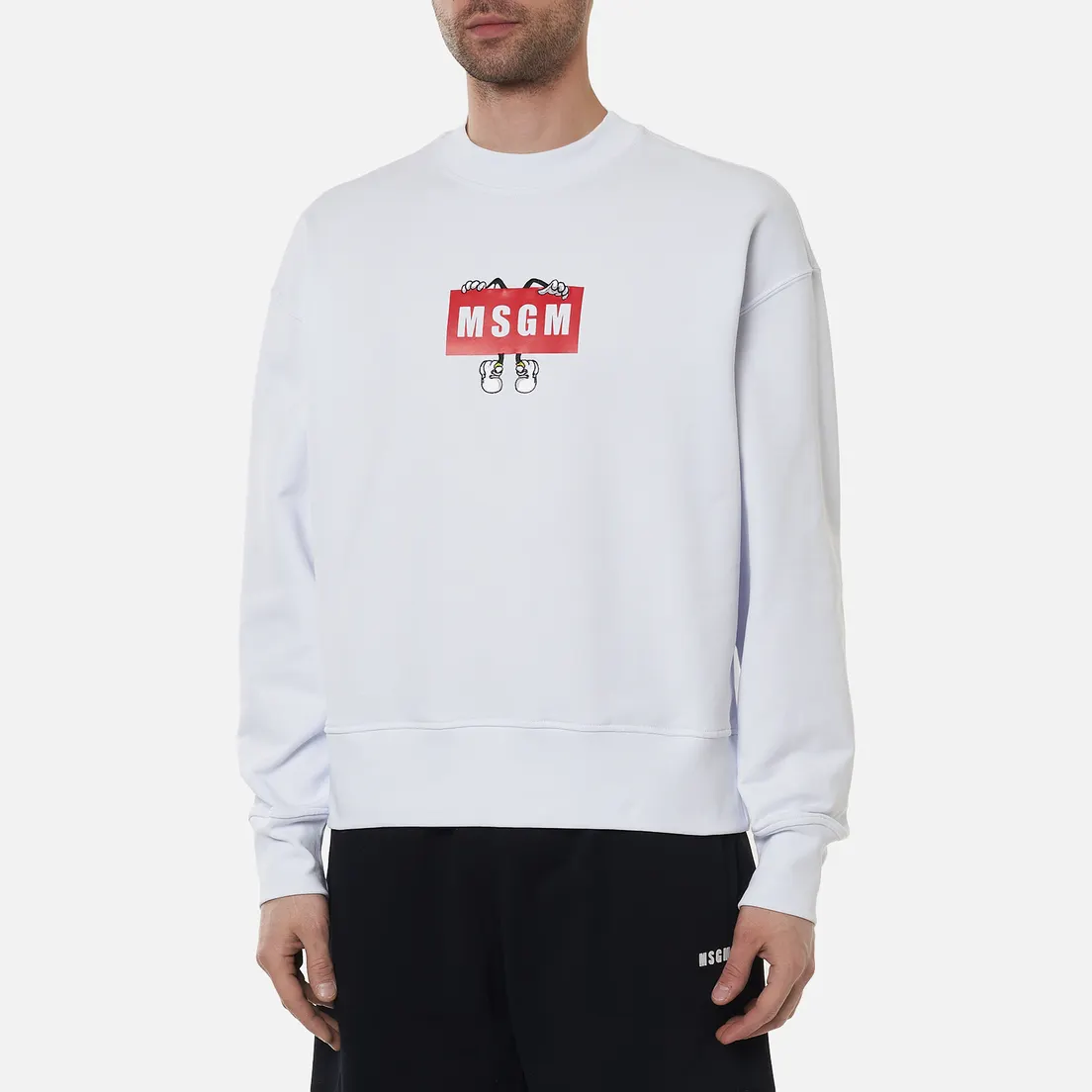 MSGM Мужская толстовка Box Comics Crew Neck