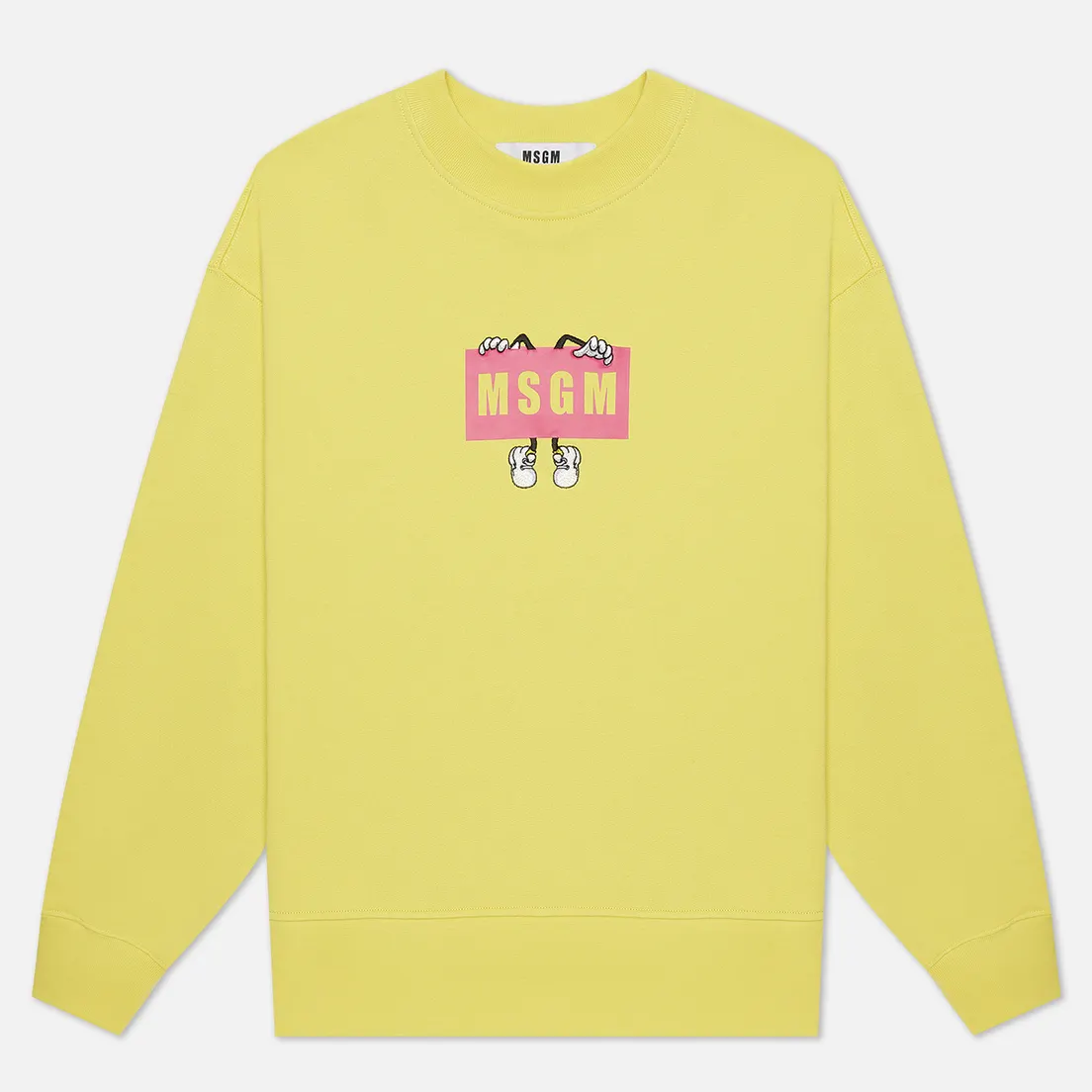 MSGM Мужская толстовка Box Comics Crew Neck