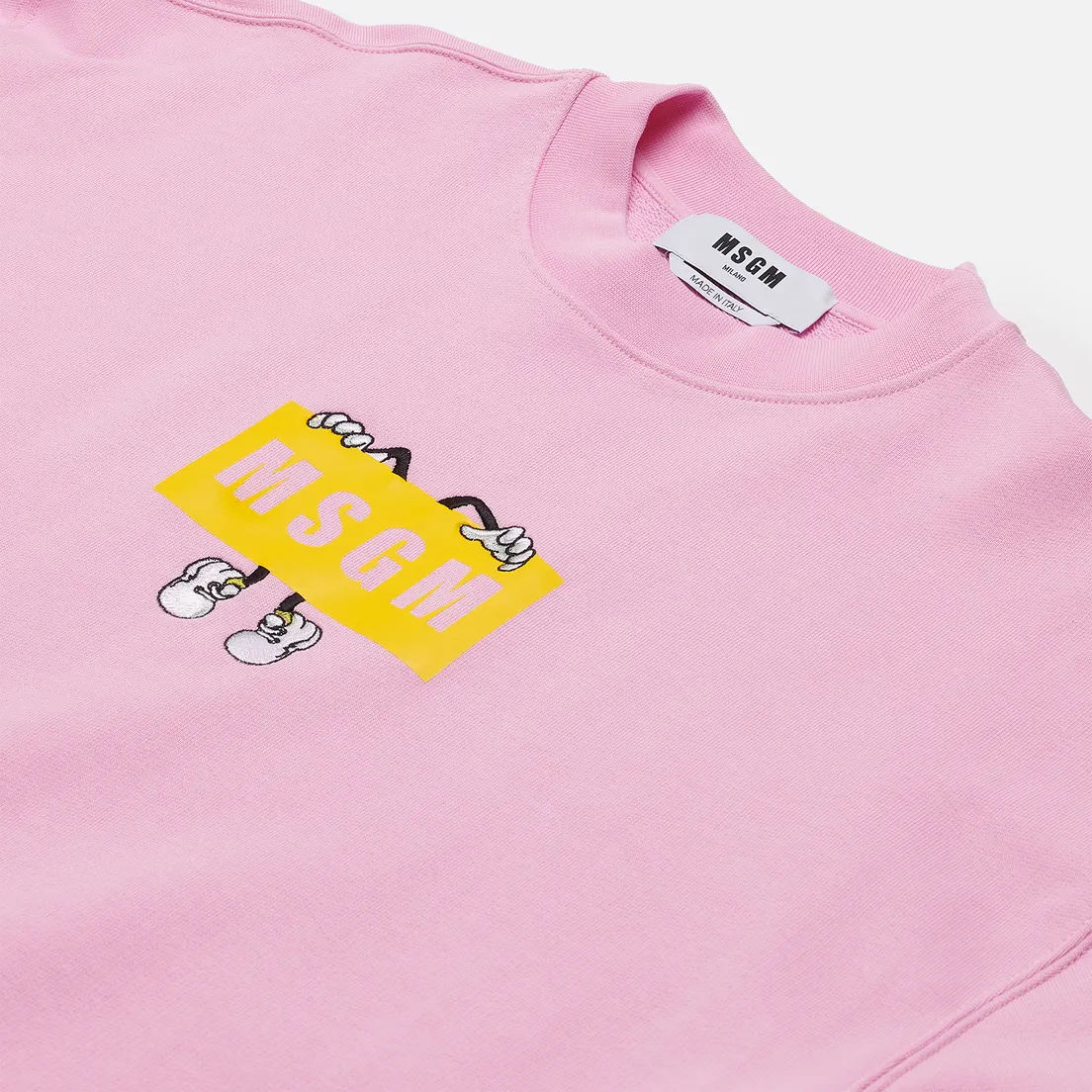 MSGM Мужская толстовка Box Comics Crew Neck
