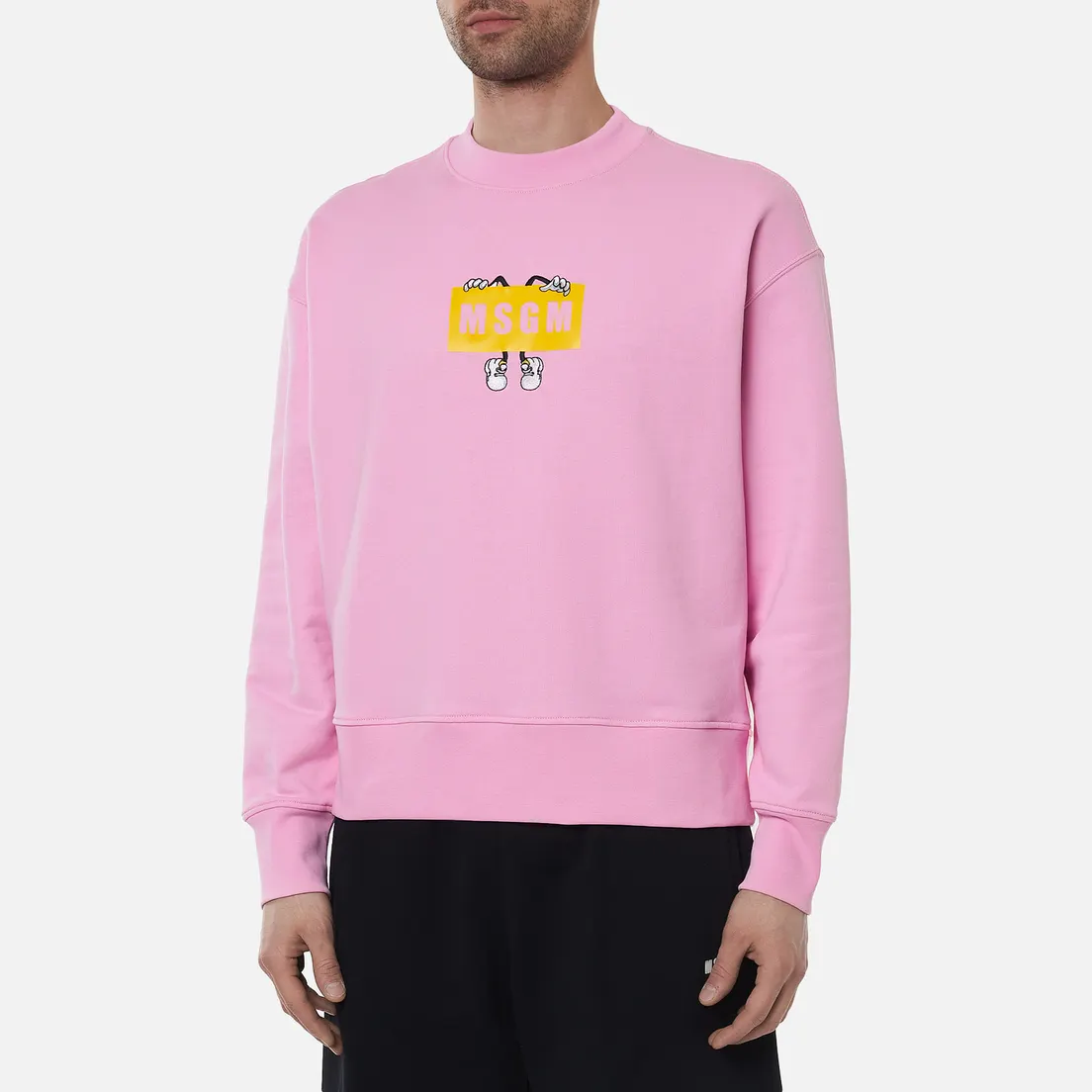 MSGM Мужская толстовка Box Comics Crew Neck