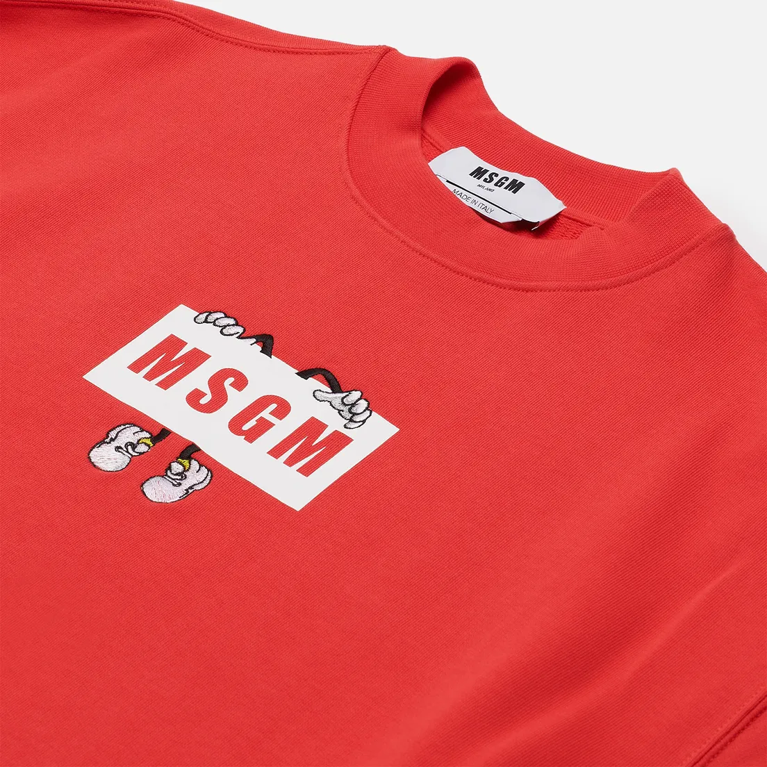 MSGM Мужская толстовка Box Comics Crew Neck
