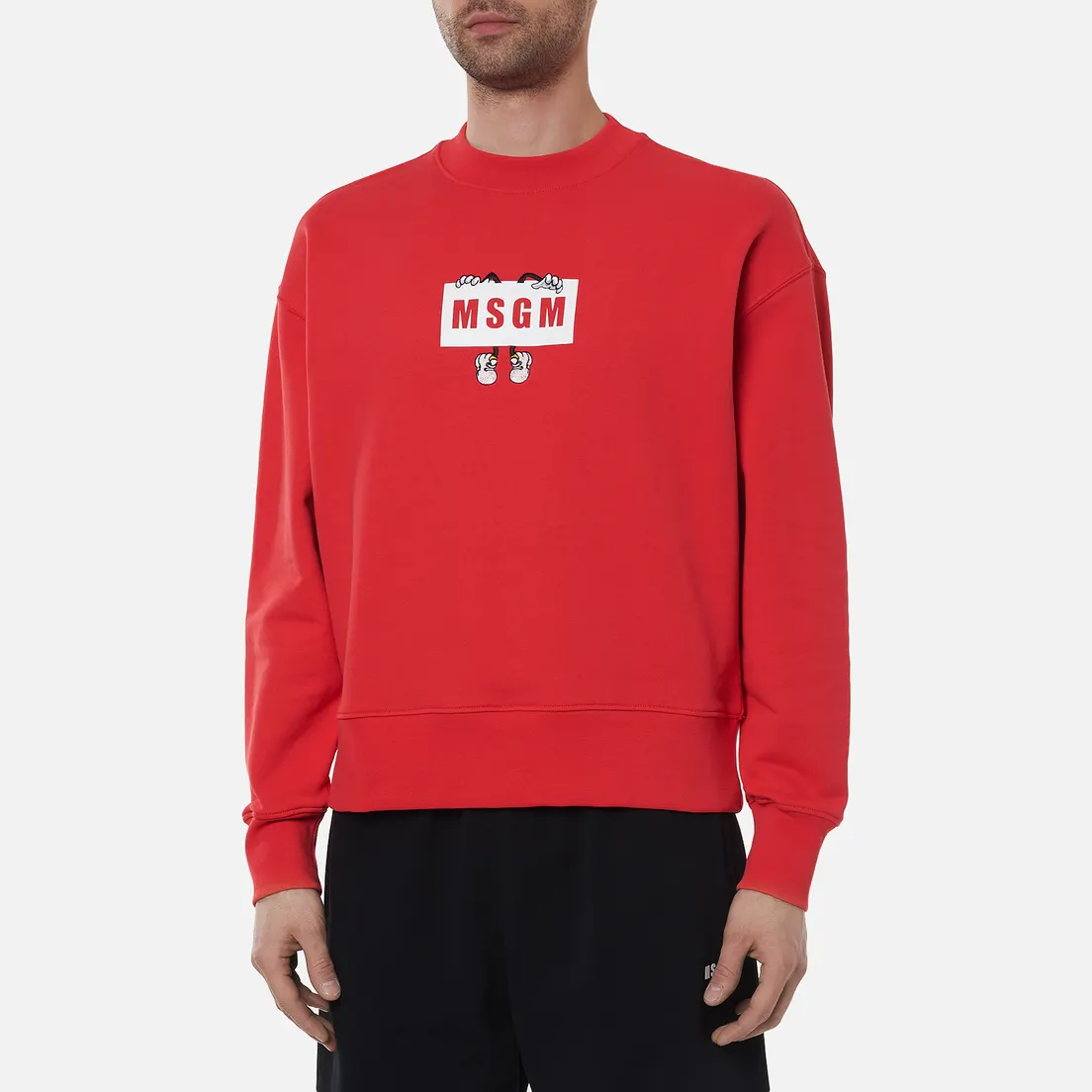 MSGM Мужская толстовка Box Comics Crew Neck