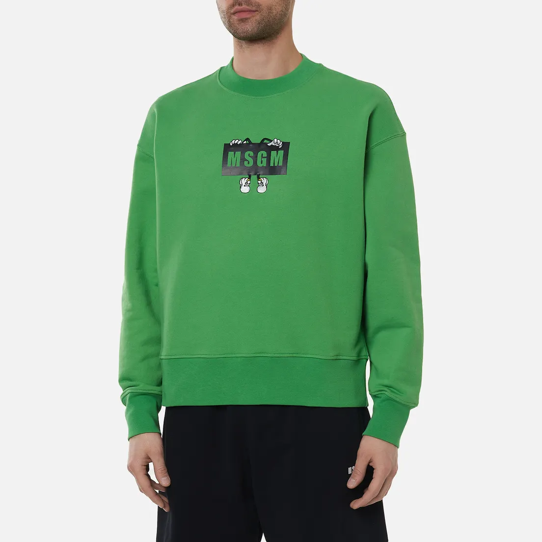 MSGM Мужская толстовка Box Comics Crew Neck