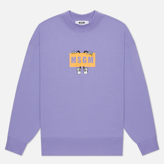 Мужская толстовка MSGM Box Comics Crew Neck Wisteria