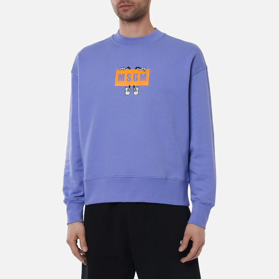 MSGM Мужская толстовка Box Comics Crew Neck