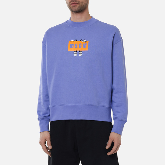 Мужская толстовка MSGM Box Comics Crew Neck Wisteria