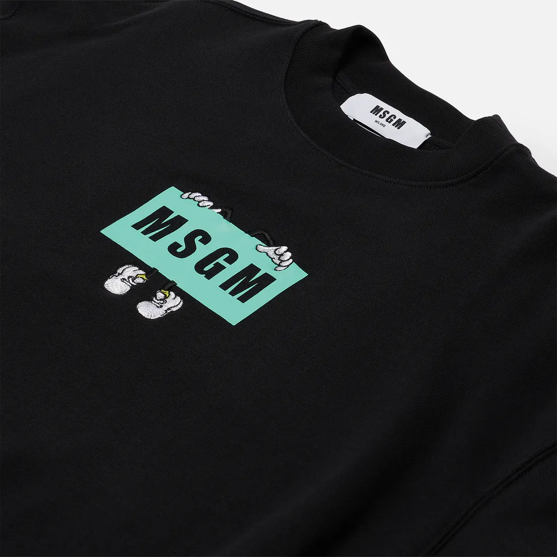 MSGM Мужская толстовка Box Comics Crew Neck