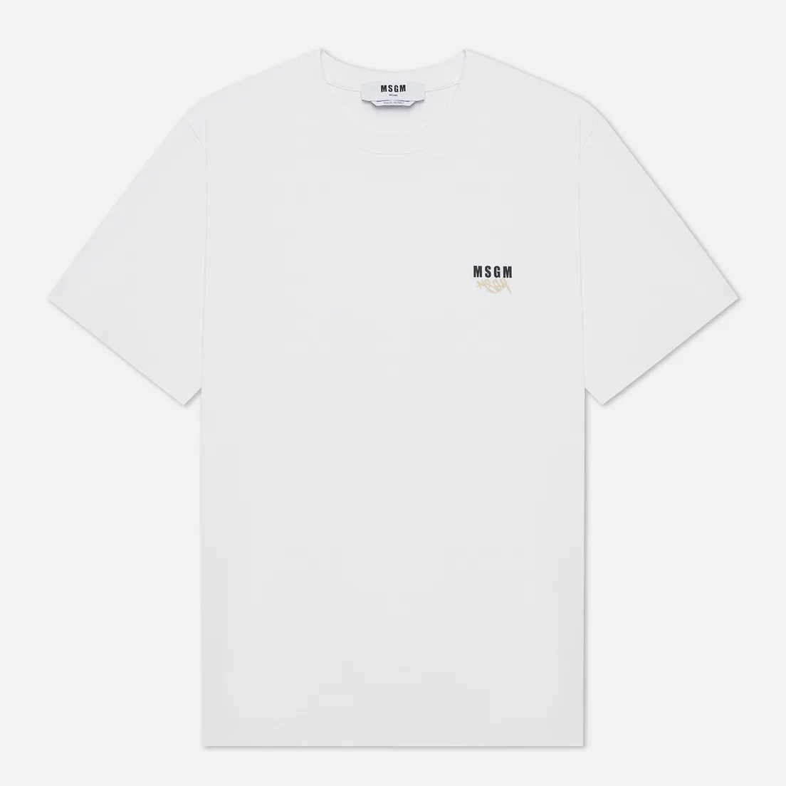 MSGM Мужская футболка Graffiti Hands Crew Neck