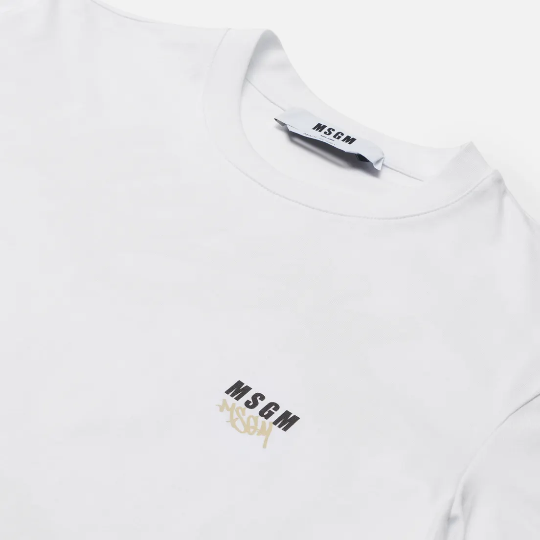 MSGM Мужская футболка Graffiti Hands Crew Neck