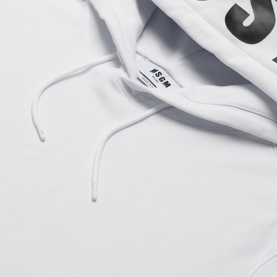 Мужская толстовка MSGM Maxilogo Hoodie White