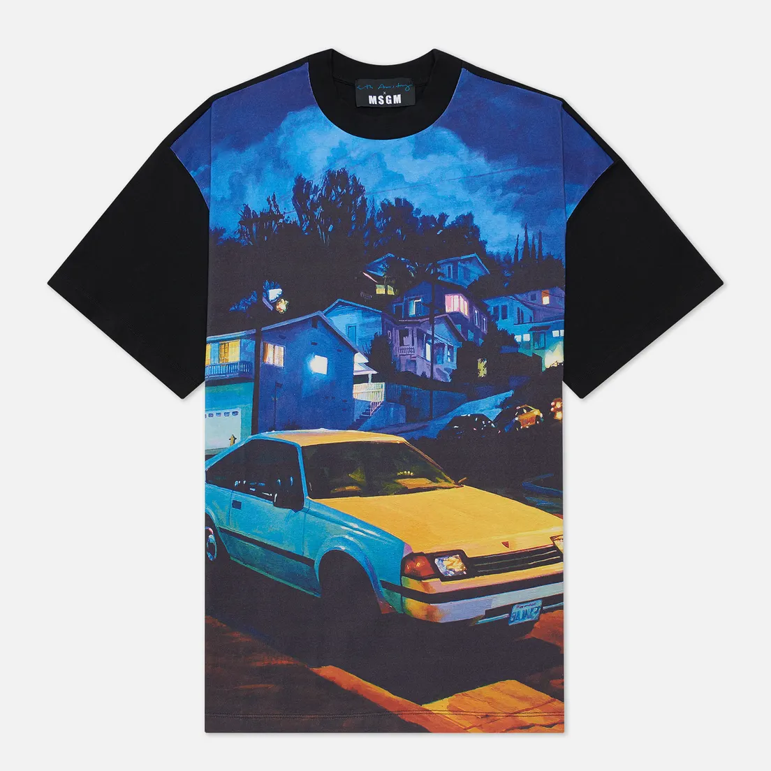 MSGM Мужская футболка x Seth Armstrong Capsule Print 1