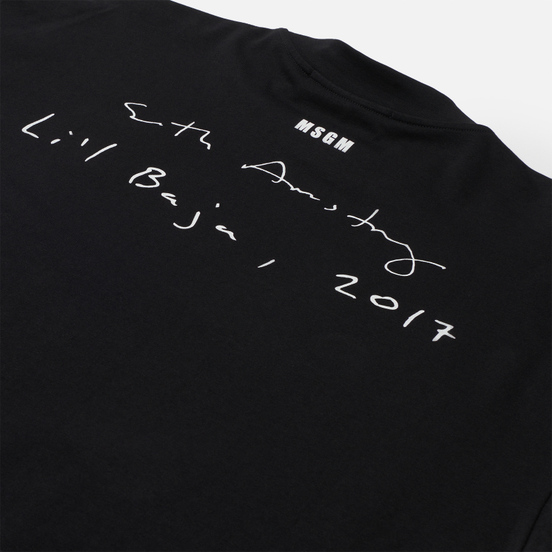Мужская футболка MSGM x Seth Armstrong Capsule Print 1 Black