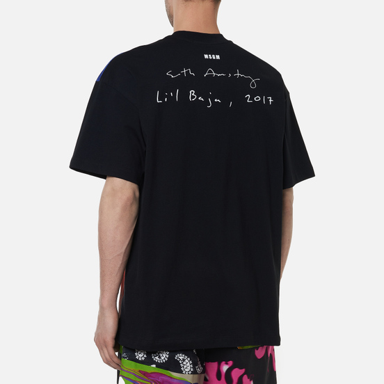 Мужская футболка MSGM x Seth Armstrong Capsule Print 1 Black