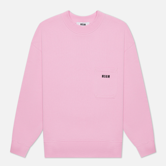Мужская толстовка MSGM Essentials Crew Neck Pink