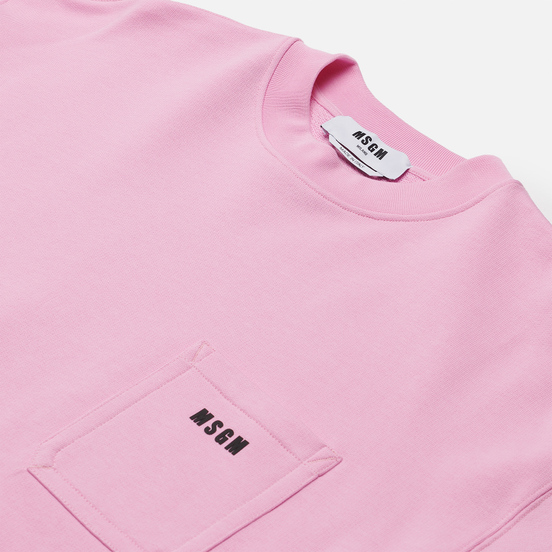 Мужская толстовка MSGM Essentials Crew Neck Pink