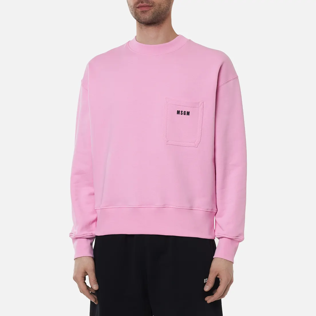 MSGM Мужская толстовка Essentials Crew Neck