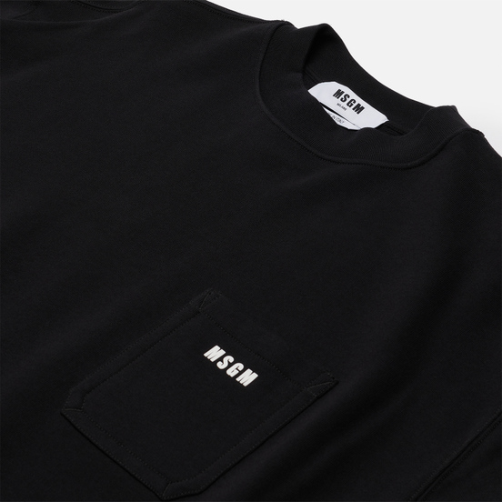Мужская толстовка MSGM Essentials Crew Neck Black