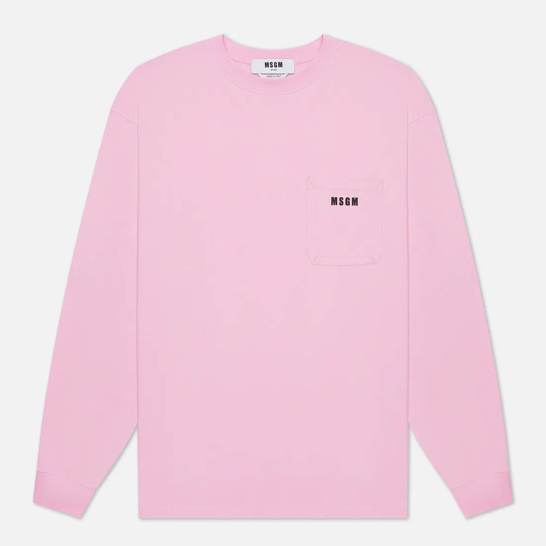MSGM Мужской лонгслив Essentials Crew Neck