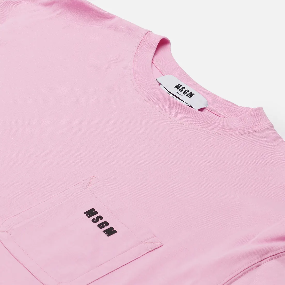 MSGM Мужской лонгслив Essentials Crew Neck
