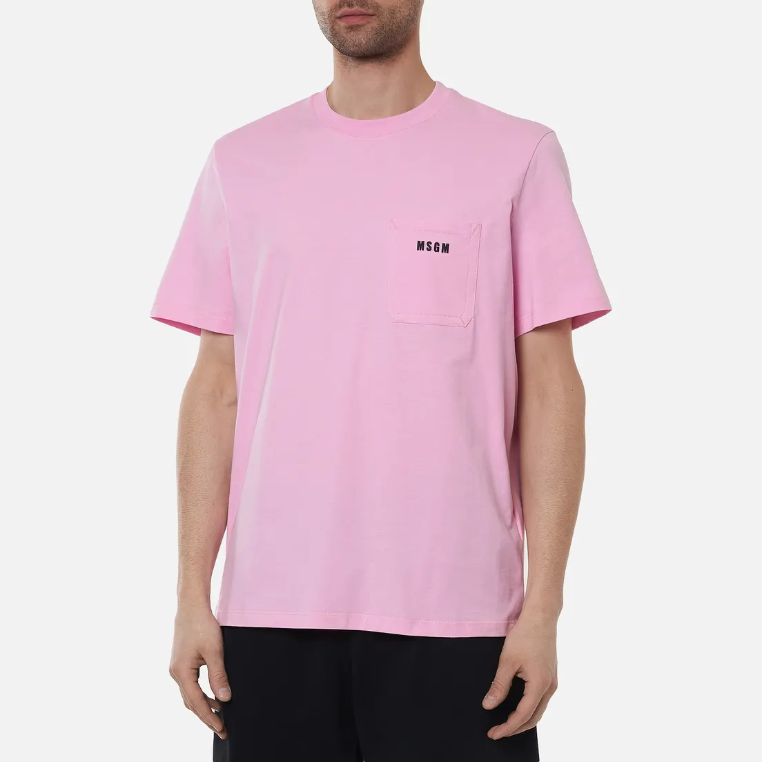 MSGM Мужская футболка Essentials Crew Neck