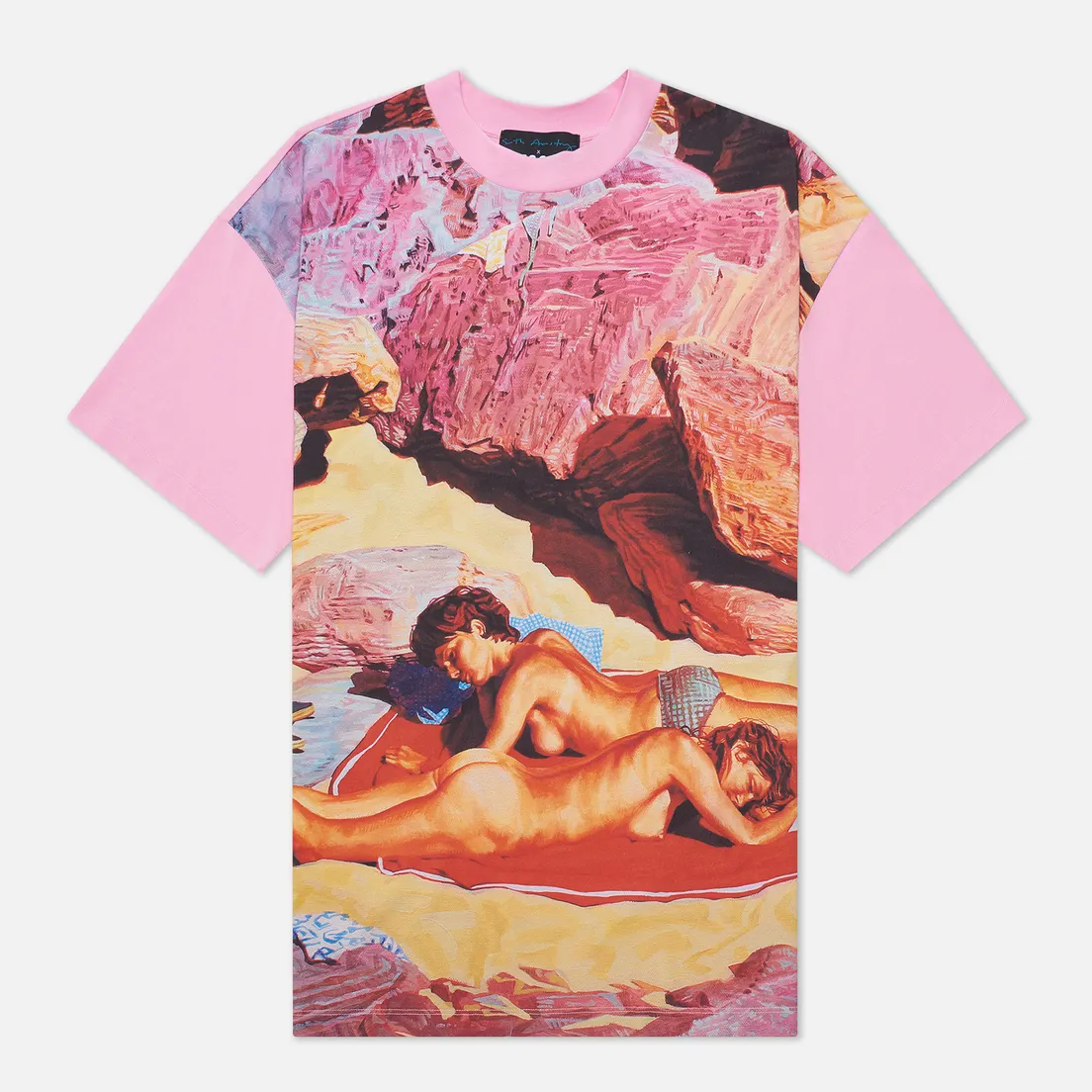 MSGM Мужская футболка x Seth Armstrong Capsule Print 3