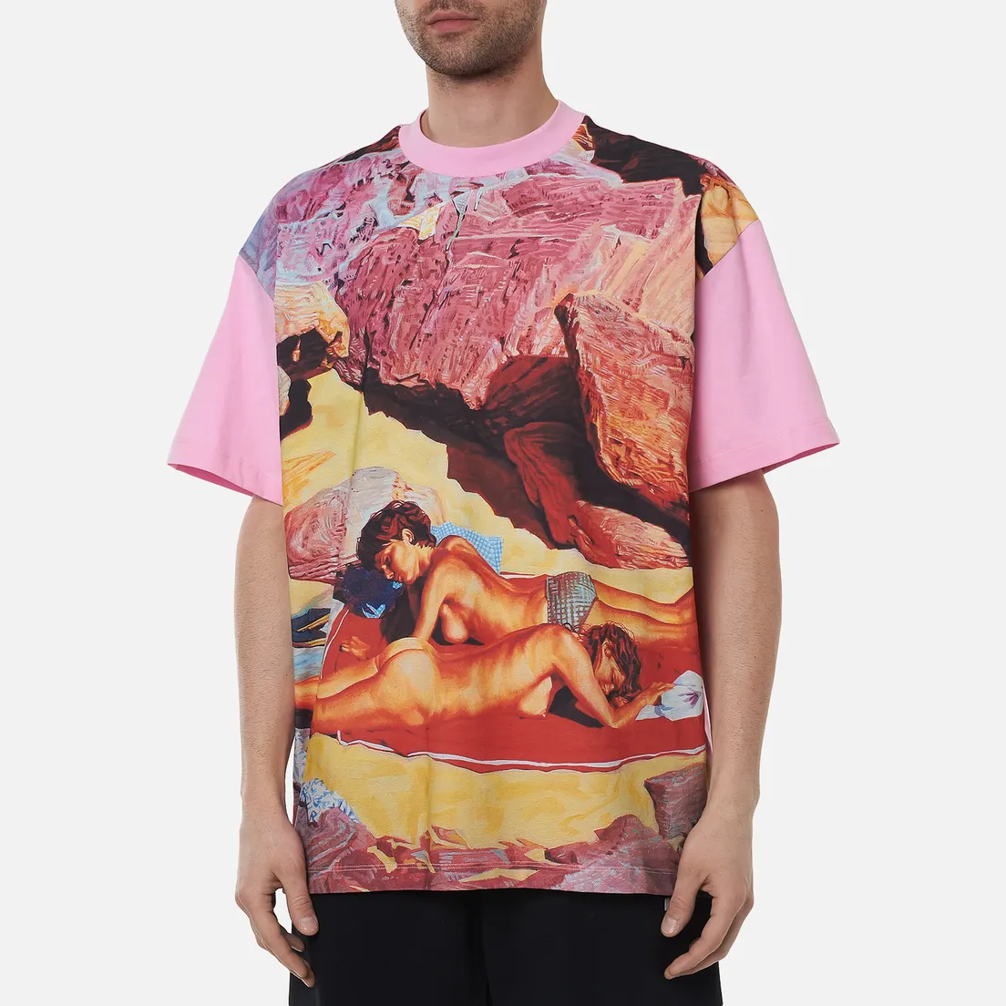 MSGM Мужская футболка x Seth Armstrong Capsule Print 3