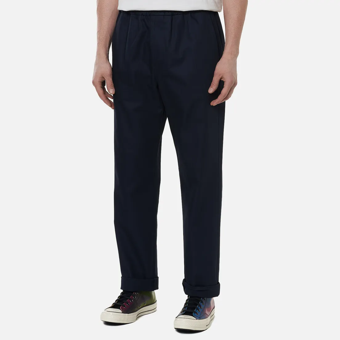 MSGM Мужские брюки Print Cotton Gabardine