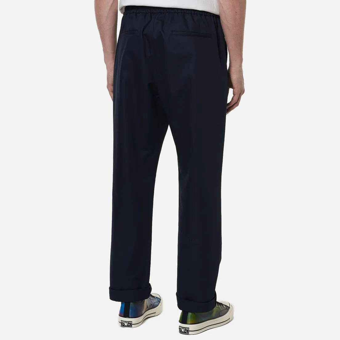 MSGM Мужские брюки Print Cotton Gabardine