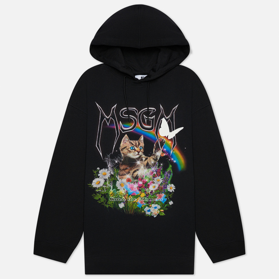 Женская толстовка MSGM Time Catching Hoodie Black