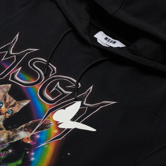 Женская толстовка MSGM Time Catching Hoodie Black