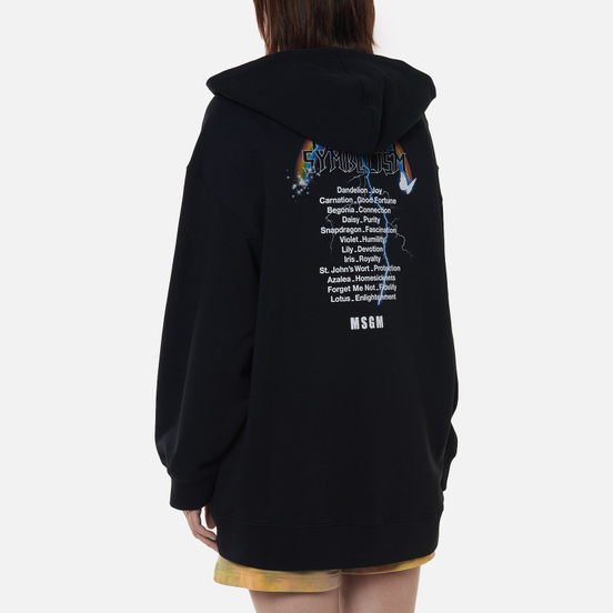 Женская толстовка MSGM Time Catching Hoodie Black