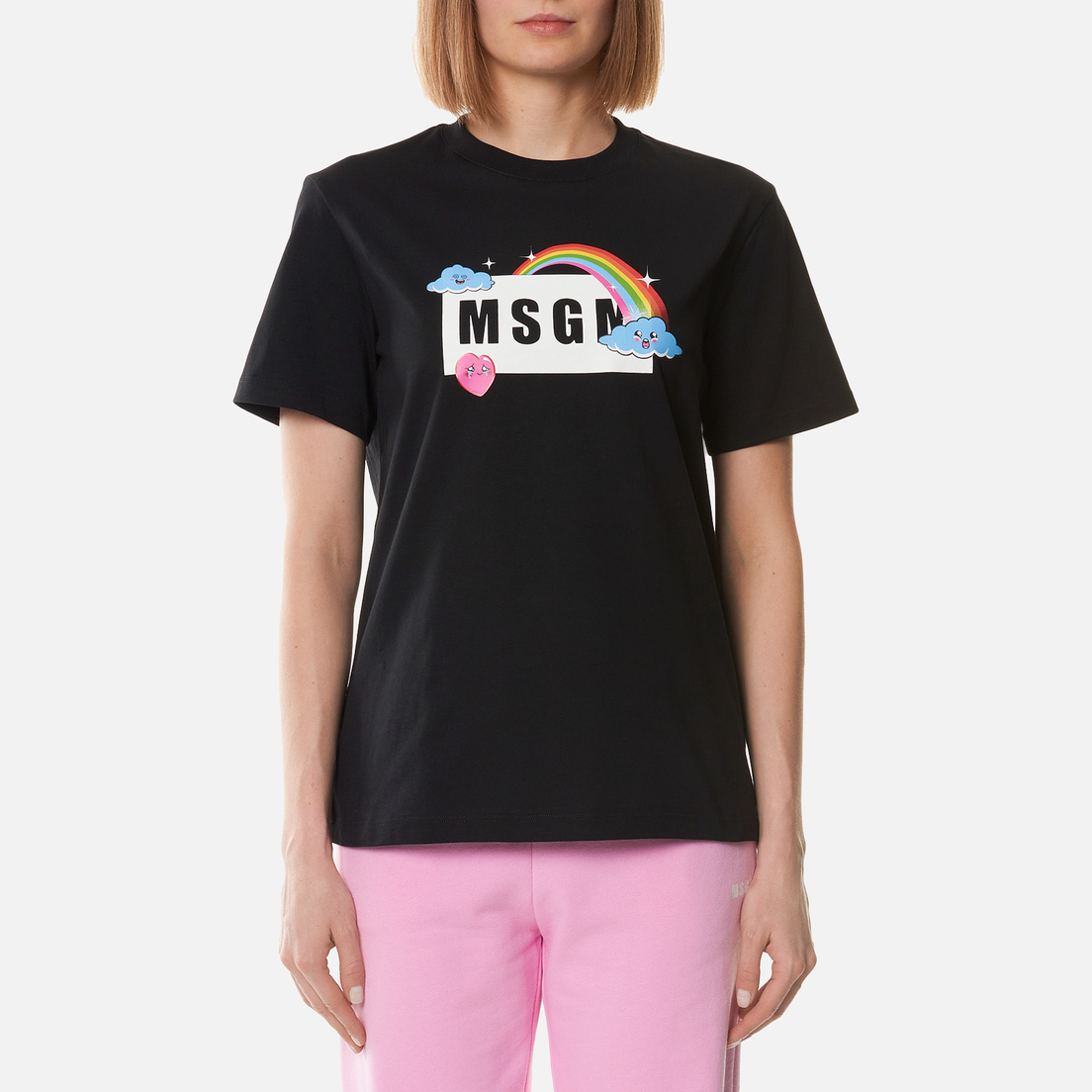 MSGM Женская футболка Cute Logo Box