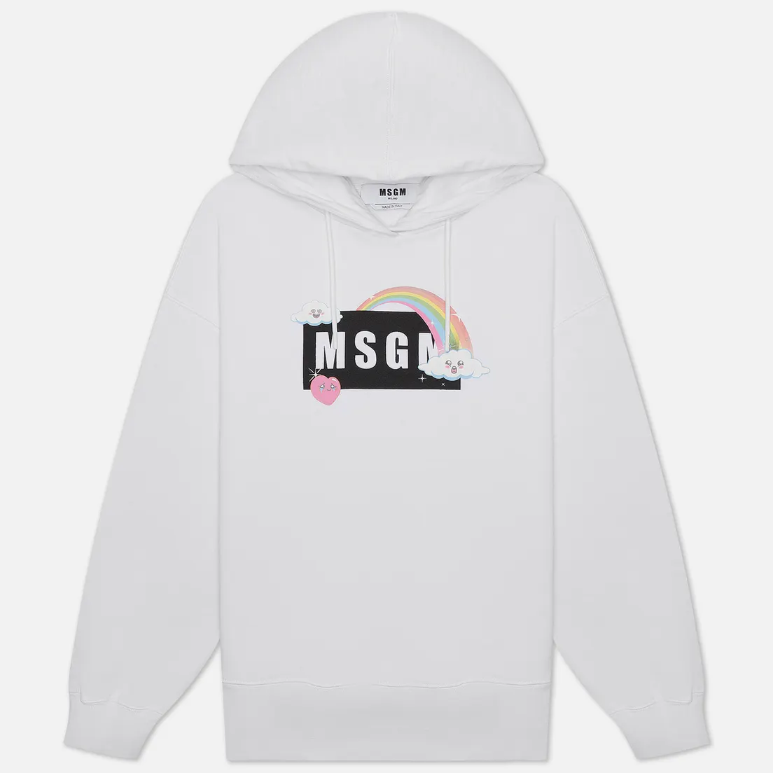 MSGM Женская толстовка Cute Logo Box Hoodie