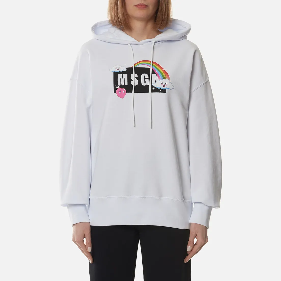 MSGM Женская толстовка Cute Logo Box Hoodie