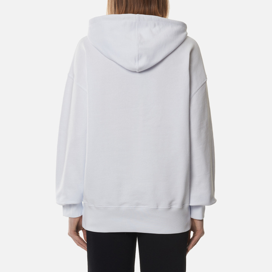 Женская толстовка MSGM Cute Logo Box Hoodie White